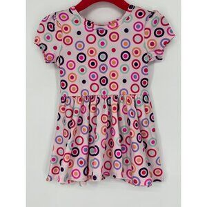 Dotdotsmile Girls Cap Dress Mulit Color Circles Size 6/12 Months New With Tags